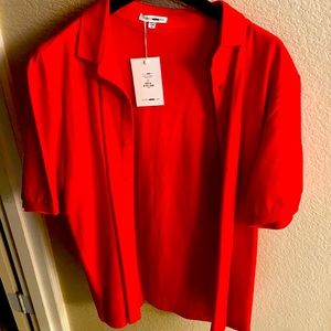 Fashion nova Red button up men’s shirt